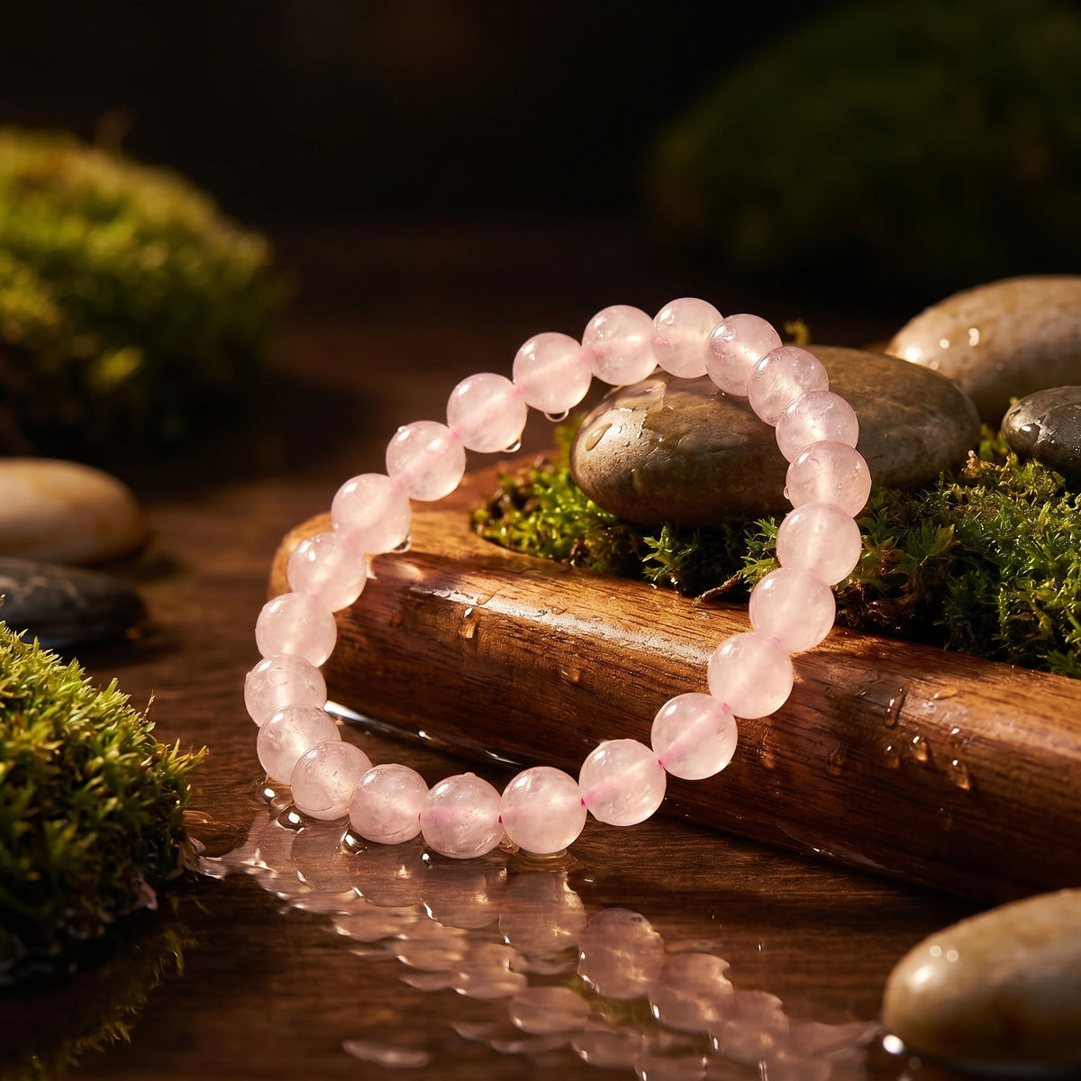 Natural Rose Quartz Bracelet