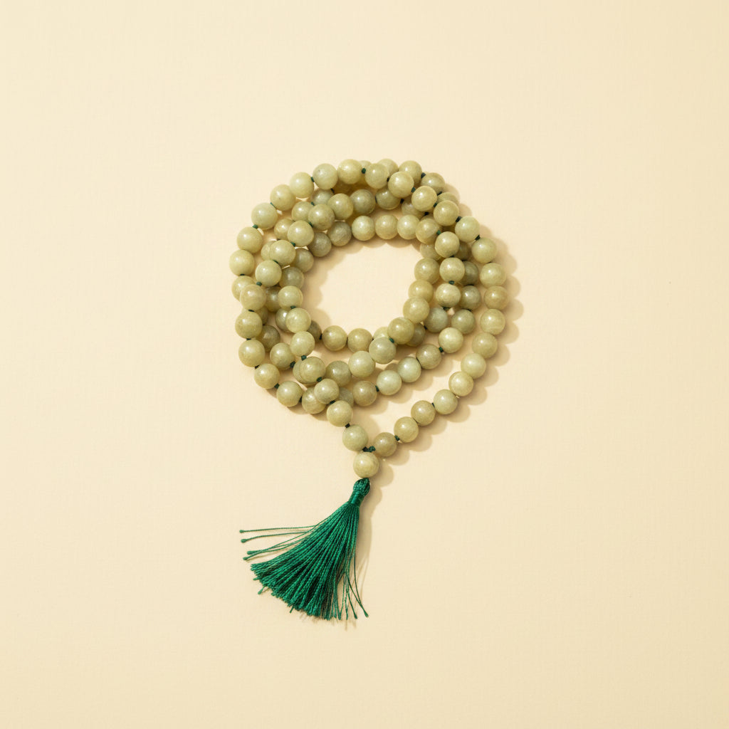 Green Aventurine Mala (108+1 beads)