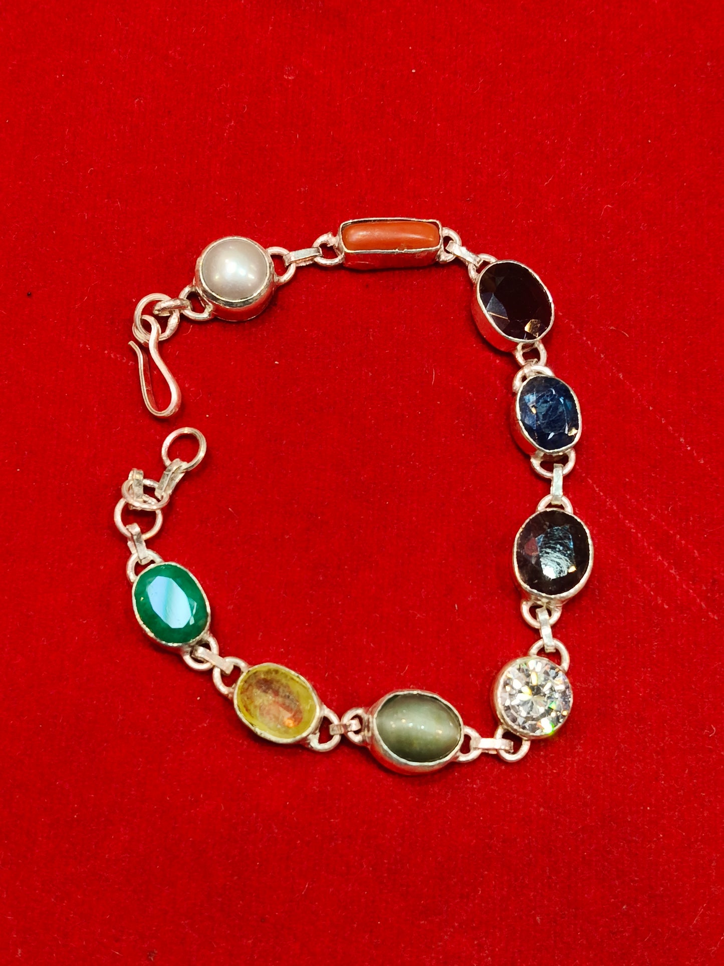 Navratana Bracelet (Silver)